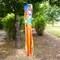 In the Breeze 5213 — Monarch Butterfly 40-inch Inspiration Windsock — Colorful Hanging Garden Décor with Embroidered Details